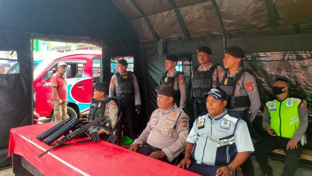 Establish A Pospam At Mardika Market Ambon Which Is 'Reknown' To Women's Doubles And Extortion, Kapolda Inspector General Lotharia: Hopefully It Will Be Safe