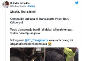Resahkan Warga, Transjakarta The Choice Of Perverted Men Who Have Okturbated On KRL