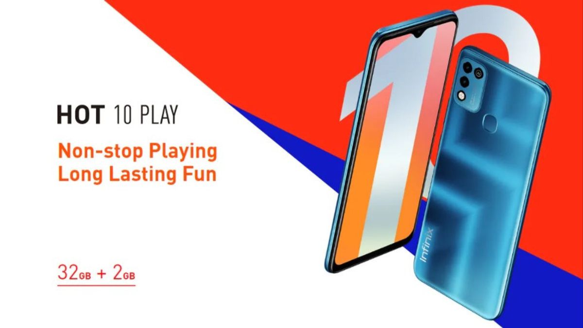 Infinix Hot 10 Play ponsel <i>entry-level</i> harga Rp1 jutaan