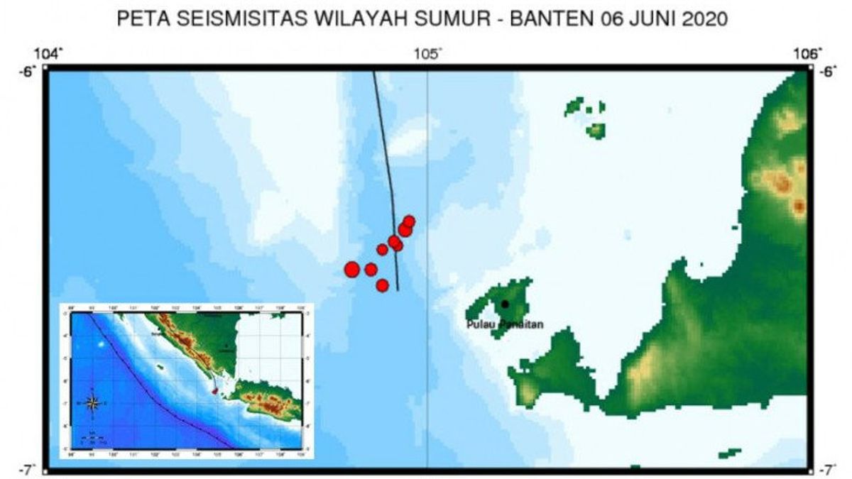 Gempa Bumi Hantam Selat Sunda,  Dua Kali Terpantau BMKG