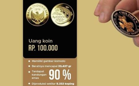 Sudah Tahu Ada Uang Koin Berbahan Emas? Yuk Simak Daftar Nominalnya