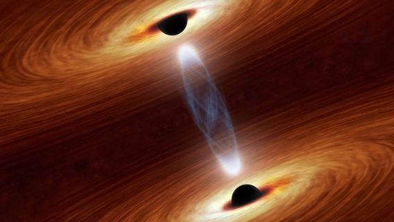 两个黑洞为碰撞做准备，科学家：