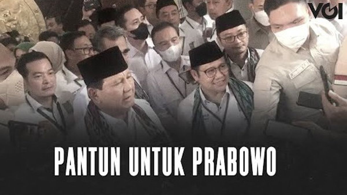 视频：向KPU，Muhaimin Iskandar Kasih Pantun为Prabowo注册