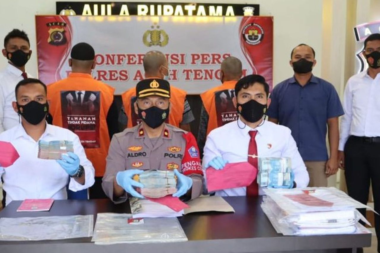 Central Aceh Police Arrest Three Suspects In Alleged Village Fund Corruption Cases