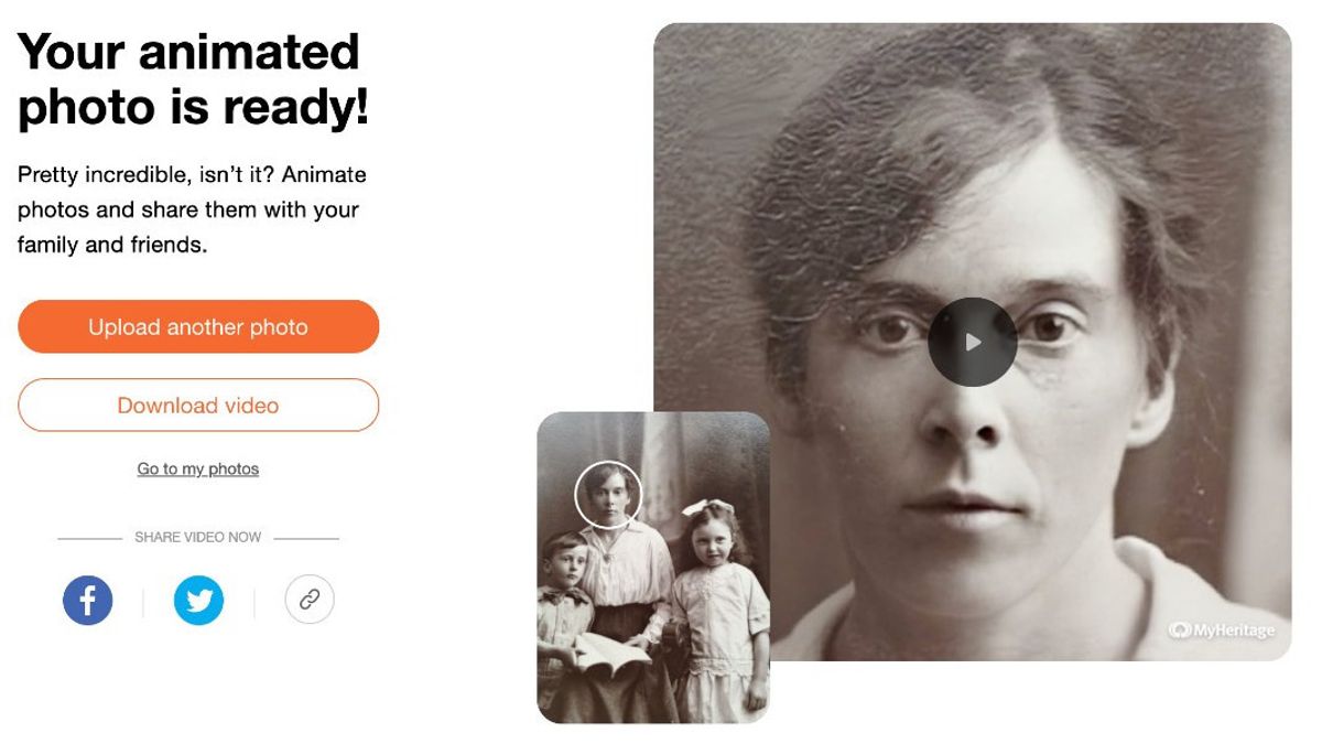 古い写真をMyHeritageアプリケーションを通じて再び「生きている」ようにする