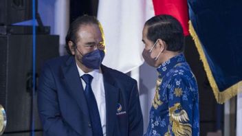 Jokowi Arrives At The Third Nasdem Congress On Sunday Night