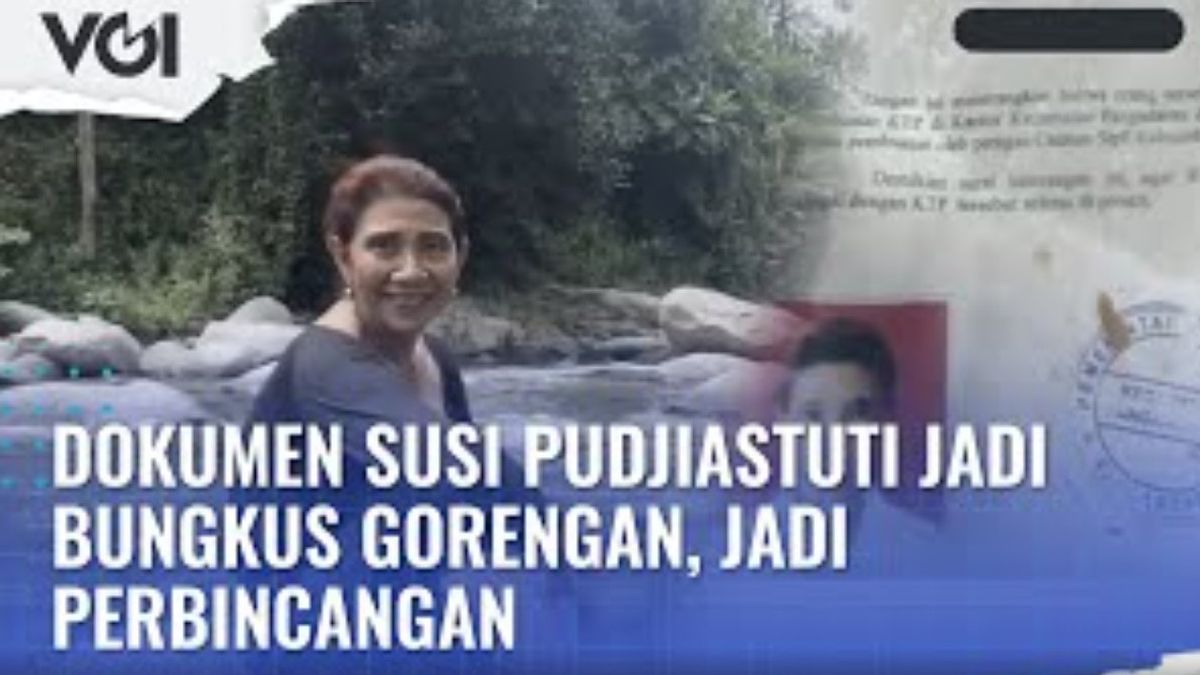 VIDEO: Dokumen Susi Pudjiastuti Jadi Bungkus Gorengan, Jadi Perbincangan