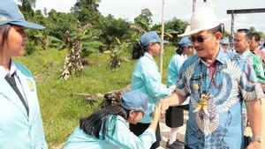 Deputy Governor Of Kaltara Place The First Stone For The Development Of The Long Bia SMTK Multipurpose Building