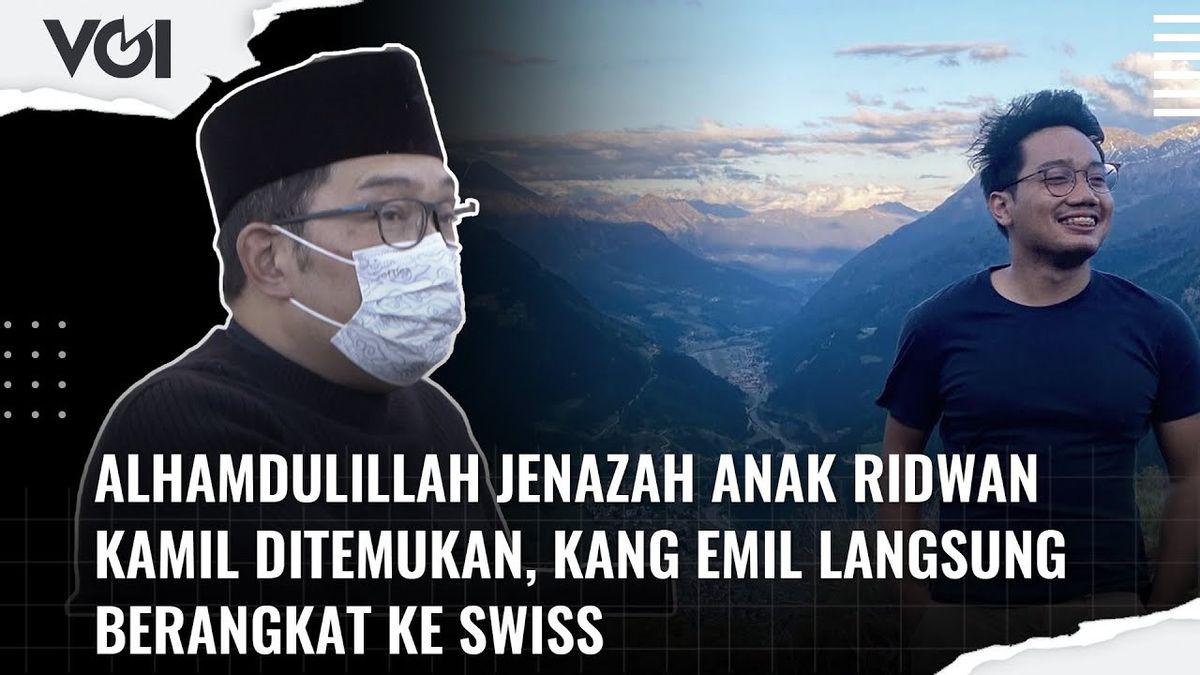 VIDEO: Alhamdulillah Jenazah Anak Ridwan Kamil Ditemukan, Kang Emil Langsung Berangkat ke Swiss