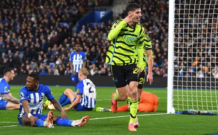 Taklukkan Brighton dan Pecahkan Rekor, Arsenal Jadi Favorit Juara Liga