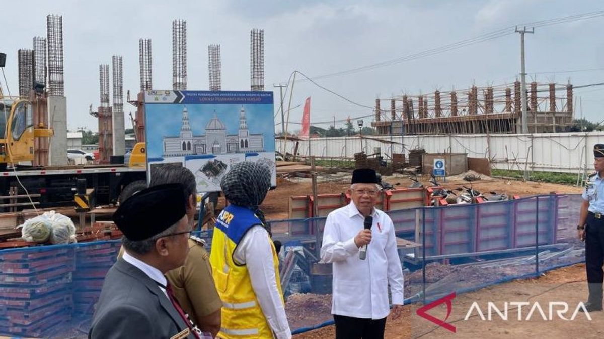 Vice President Inaugurates Construction Of Syekh Nawawi University Building Banten