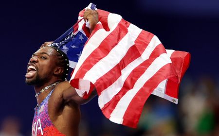 Noah Lyles Rebut Emas dalam Final 100 Meter Olimpiade, Hanya Unggul di Satu Meter Terakhir  