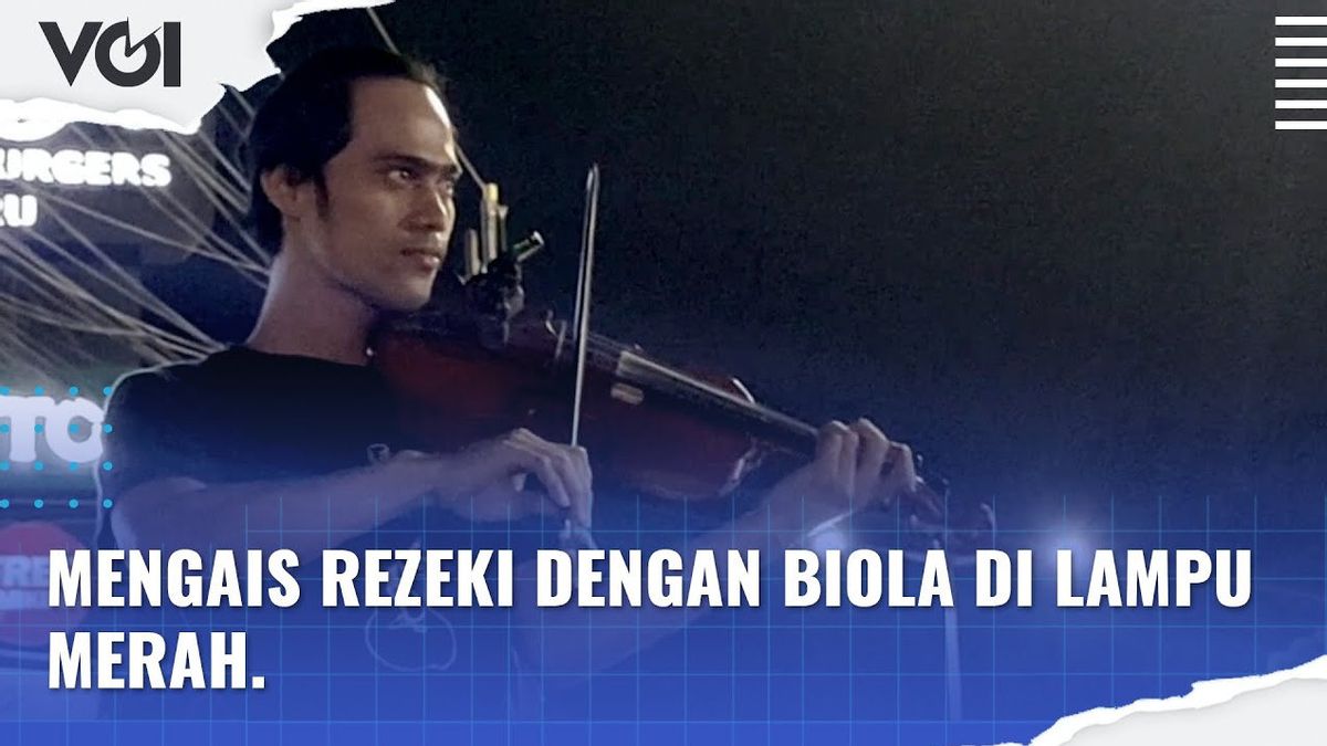 VIDEO: With A Violin, This Busker Earns A Fortune At A Red Light, Earning Millions Of Rupiah