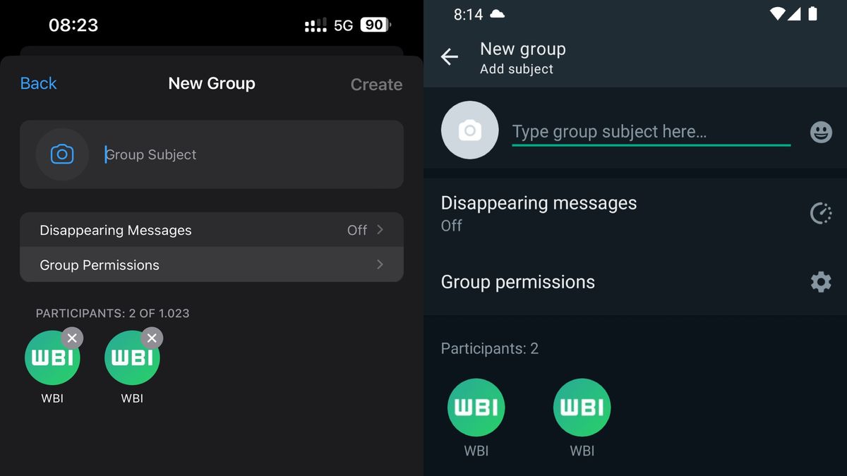 WhatsApp グループ クリエイターは、新しいグループが作成される前にグループ ライセンスを設定できるようになりました