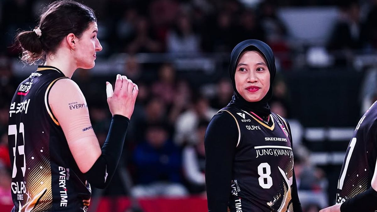 Megawati Hanggetri Becomes The Best Player In The Third Round Of The Korean Volleyball