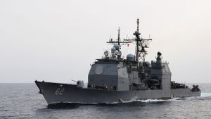 China Usir Kapal Penjelajah Rudal USS Chancellorsville di Dekat Kepulauan Spratly, AS: Sesuai Hukum Internasional