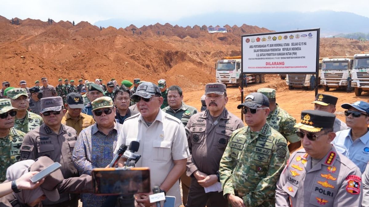 PKH特遣部队在中苏拉威西岛采取非法采矿土地