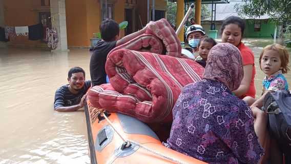 Un Certain Nombre De Villages De La Régence De Bekasi Inondés En Raison De Remblais Brisés, Voici Les Détails