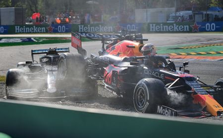 Meski Tergolong Kecepatan Rendah, FIA Investigasi Insiden Tabrakan Verstappen-Hamilton di Monza