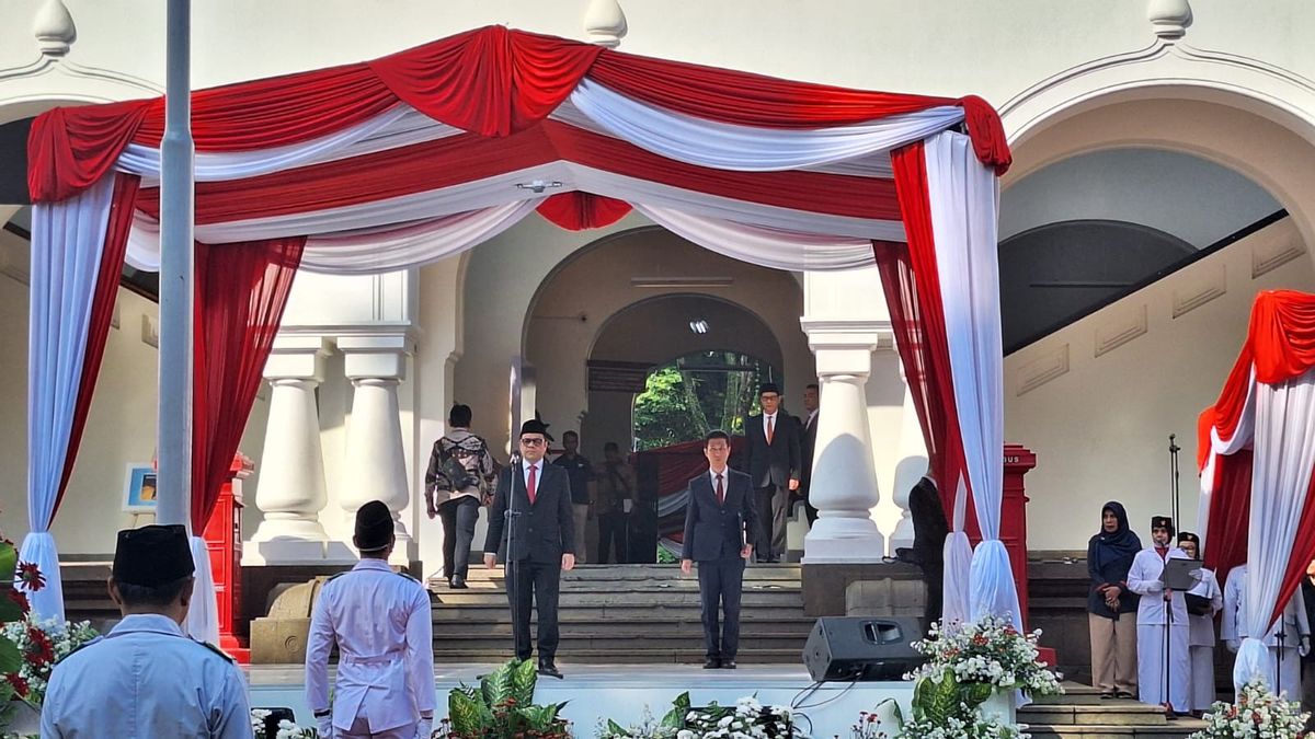 Deputy Minister Of Communication And Information Nezar Patria Leads The 79th Bhakti Postel Day Ceremony In Bandung