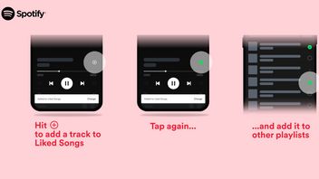 Spotify قم بإزالة رمز القلب واستبداله برمز زائد (+)