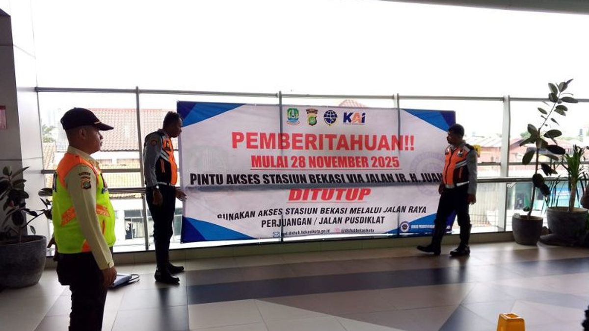 Anker Must Listen, The South Door Of Bekasi Station Will Be Closed Starting November 28
