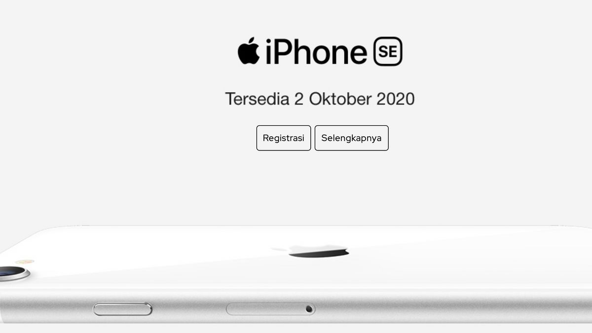 Apple于10月2日在印度尼西亚正式销售IPhone SE