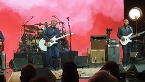 Legenda Blues Eric Clapton Mainkan Gitar Bercorak Bendera Palestina dalam Konser Amal