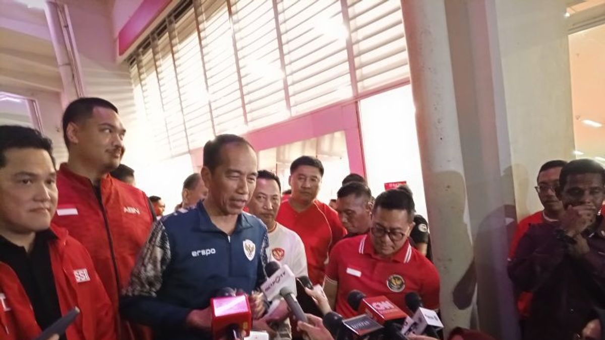 Jokowi Grateful That The Indonesian National Team Got 1 More Point Against Australia