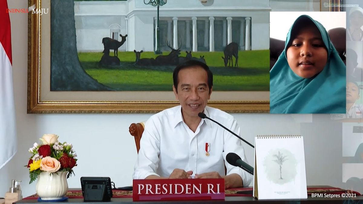 Quand Les élèves De L’école Primaire Demandent à Jokowi: Si Vous êtes Président, Pourquoi Avez-vous Des Vacances, Monsieur?