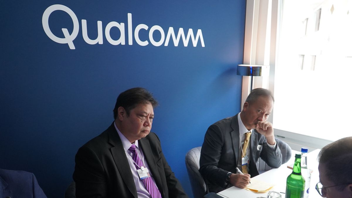 Airlangga Hartarto Tawarkan Potensi Ekonomi Digital Indonesia kepada CEO Qualcomm