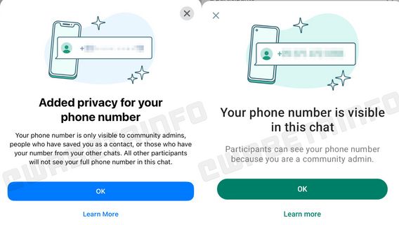 WhatsApp Trial Feature Phone Number Privacy For Community