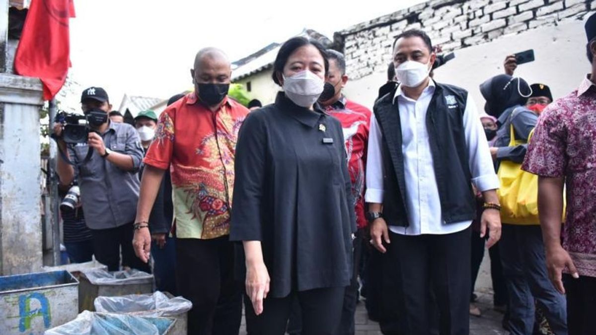 Dampingi Puan Maharani Kunjungan ke Kampung Tempe, Walkot Eri: Beliau Sangat Lekat dengan Surabaya