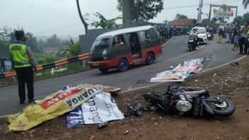 Four People Died In Accidents Pajero, Rush, Sigra And 3 Motorcycles In Tanjungsari Sumedang