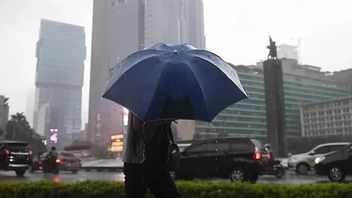 BMKG prévoit que Jakarta sera déversement de pluie tout au long de la journée
