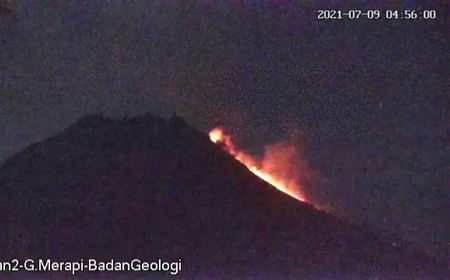 Pagi Ini, Gunung Merapi Semburkan Awan Panas Sejauh 1,1 Kilometer