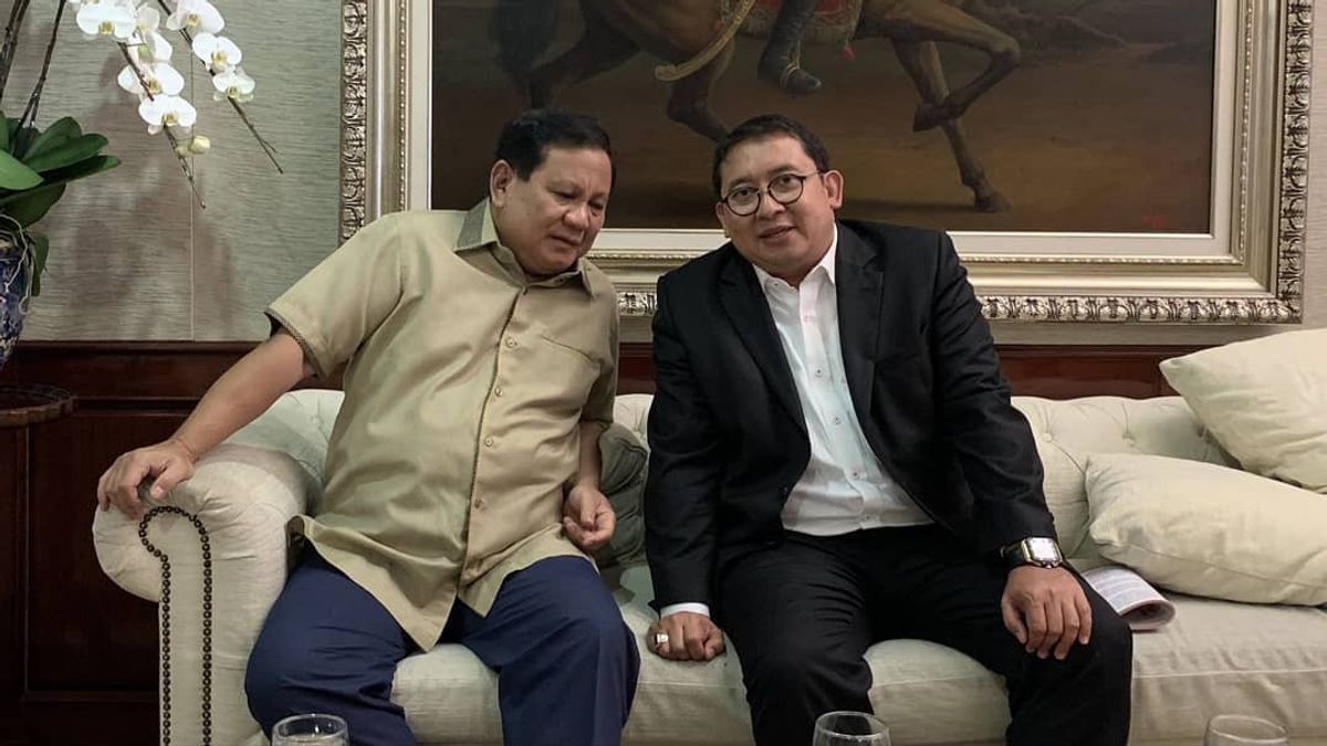 Fadli Zon Is A Conflict That Prabowo Must Avoid For Jokowi
