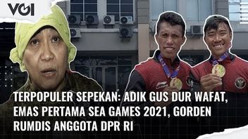 本周最受欢迎的视频：Gus Dur的兄弟去世，2021年第一届黄金东南亚运动会，印度尼西亚众议院的Curtain Rumdis成员