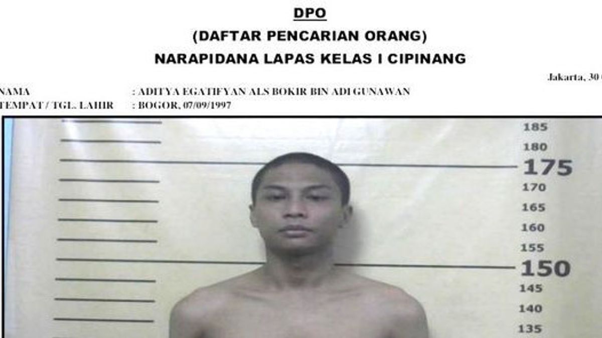 从Cipinang监狱逃脱的囚犯已经在Saharjo街区218室服刑3年