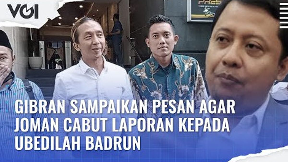 VIDÉO: Gibran Délivre Un Message à Jokowi Mania Pour Retirer Le Rapport à Ubedilah Badrun