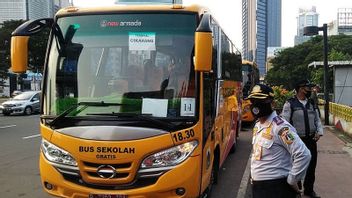 Jakarta Transportation Agency Provides 70 Free School Buses For Face-to-Face Learning, Here's The Route