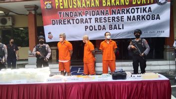 Polda Bali Musnahkan 39 Kilogram Narkoba