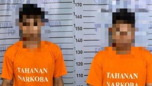 Aksi Kejar-kejaran hingga Cebur Sungai, Polisi Tangkap 2 Tersangka Sabu di Batola Kalsel 