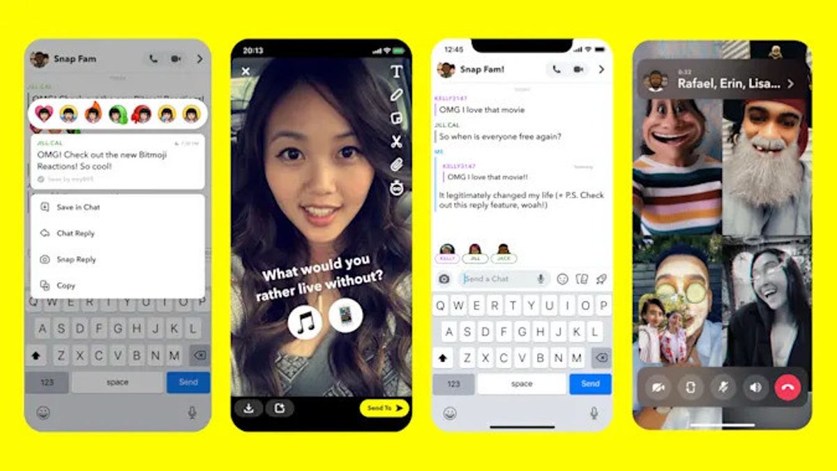 Snapchat Bawa Empat Fitur Baru, Berikan Penyegaran Pada Aplikasinya