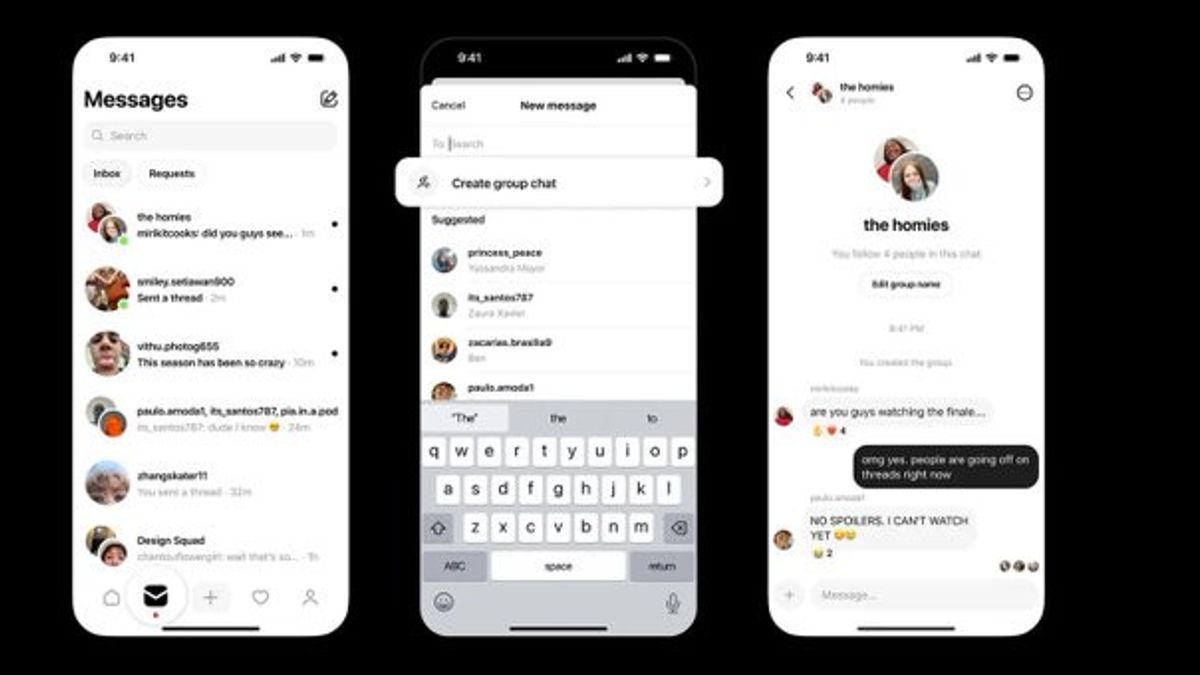Threads Kini Dukung Group Chat Hingga 50 Orang, Lengkap dengan Fitur Nama Grup dan Privasi Baru