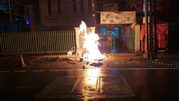 マンガベサール通りの地下ガスパイプが再び火災を引き起こした