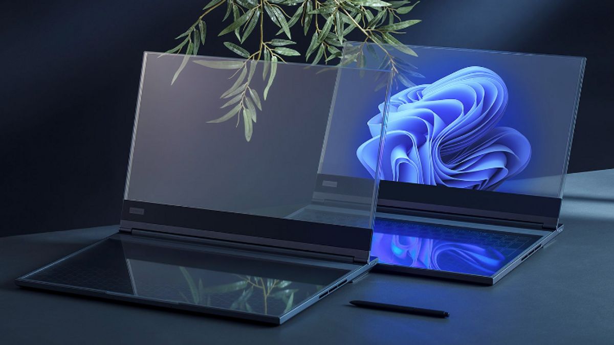 لينوفو - أول جهاز كمبيوتر محمول شفاف في العالم في MWC 2024