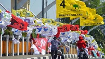 قابلية انتخاب أفضل 3 أحزاب سياسية في رادار Kompas R&D: PDIP و Golkar Up ، Gerindra Down