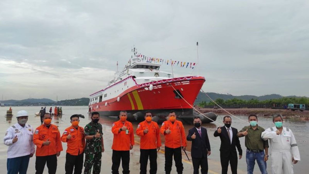 Basarnas Launches KN Ganesha 105 SAR Ship In Batam