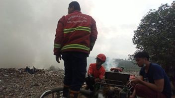 Purbahayu Pangandaran Kebakaran TPA,BPBD Duga Fire来自燃料(如电力银行)到Gas Korek